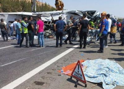 تصادف مرگبار اتوبوس مسافربری در ترکیه