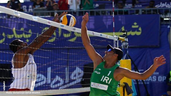 انتها رقابت های قهرمانی والیبال ساحلی آسیا با عنوان چهارمی ایران یک